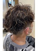 スパイラルパーマ×メッシュ