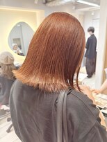 テトラ バイ ネオリーブ 横浜西口店(tetra by neolive)&nbsp;ダブルカラーでオレンジブラウンカラー＊*【横浜/横浜駅】