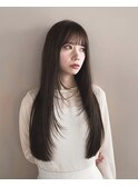 ロングレイヤー×ナチュラルブラウン