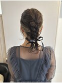 ヘアセット　結婚式