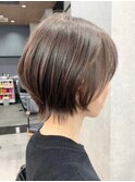 30代40代大人女性/前髪ありショートボブ/ショートヘア/髪質改善