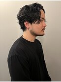 【柏原良亮】ニュアンスショート×ウェーブパーマ