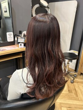アルター(aL ter) レッドブラウン×ハイライトカラー［巻き髪/美髪/市川いづみ］