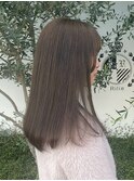 透け感シアーグレージュ/セミロング