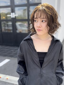 イフ 高崎本店(Ifh) ボブ×オリーブベージュ【高崎】