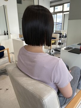 コト 福井大和田店(coto) ボブ/パツッとボブ/オリーブカラー/赤み消し/福井/大和田