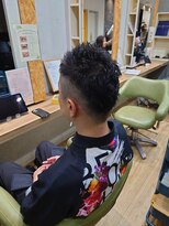 ブロッサム 東中野店&nbsp;爽やか黒髪フェードカット