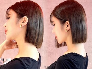 ロンドヴァリー 渋谷店(Lond vallee)の写真/髪質や毛流れを計算したワンランク上の仕上がりに。ふんわり女性らしい質感の似合わせ小顔カット！[渋谷]