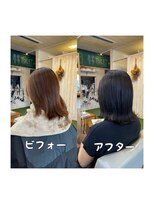 スミカ(sumica)&nbsp;#外ハネ #暗髪カラー #伸ばし中