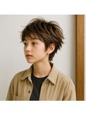 無造作束感ベリーショート　20代 30代 40代 50代 60代　髪質改善