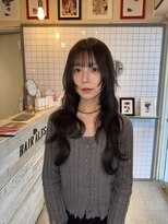 ヘアー アレス(hair ales)&nbsp;黒髪/小顔/ハッシュカット/レイヤーエクステ/ウルフエクステ