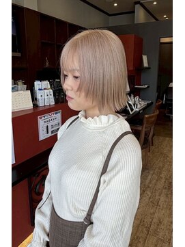 マテリア ヘアー デザイン(materia hair design) ハイトーンボブ
