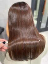 シャルムバイケンジ(Charm.by KENJE)&nbsp;天使の縮毛矯正銀座髪質改善前髪ピンクベージュアンブレラカラー