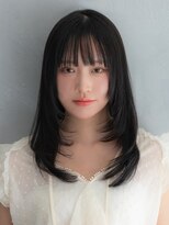アース 一宮店(HAIR & MAKE EARTH) レイヤー×ストレートセミロング
