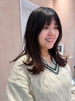 オン キャナルシティ博多前店(on)&nbsp;【晴音】ミディアムレイヤー/顔まわりレイヤー/30代