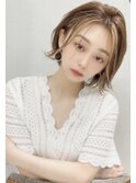 夏のイメチェンにレイヤーボブのポイントカラー◎