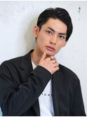 ツーブロック刈り上げ短髪アップバングビジネス/メイキー本厚木