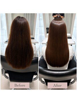 シーク 溝ノ口(Seek) 艶感のあるストレートヘアへ