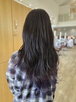 アン アオヤマ(Ann AOYAMA) レイヤーカット/裾カラー/ブルーラベンダー