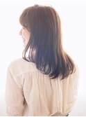 伸ばしけかけにもオススメ♪大人可愛いナチュラルストレート