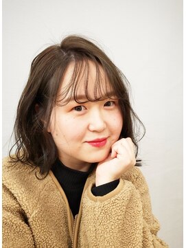 エイムヘアメイク 舟入店 赤み消しグリーンアッシュカラー