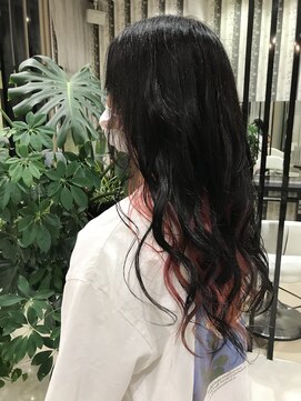 アース 前橋店(HAIR&MAKE EARTH) インナーカラーピンク