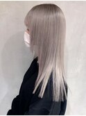ホワイトブロンド_チェリーブラウンフェミニンロング_ba324152