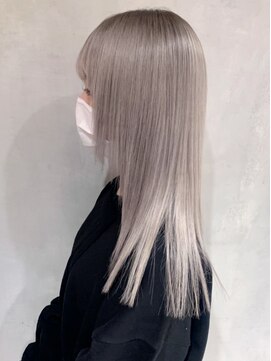 アルバム 渋谷パルコ(ALBUM) ホワイトブロンド_チェリーブラウンフェミニンロング_ba324152