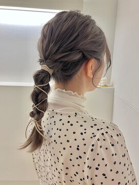 シエルバイアフロート(ciel by afloat) 〇ヘアアレンジ ラベンダーグレージュ 透明感カラー