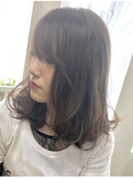 ヘアカフェ コトノハ(hair cafe Kotonoha) 【コトノハ】内巻きワンカールミルクチョコレート　小顔春パーマ