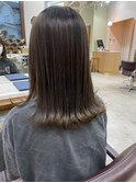 オリーブブラウン×髪質改善ストレート×艶髪