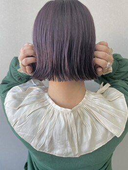 メヴィ(mavie)の写真/【トレンド×個性】1人1人に似合うstyleを実現！どの角度から見ても綺麗な切りっぱなしボブ/ラインへ