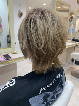 アッシュ 仙川店(Ash) メンズライクショートウルフ/前髪ありショートウルフ 束感セット