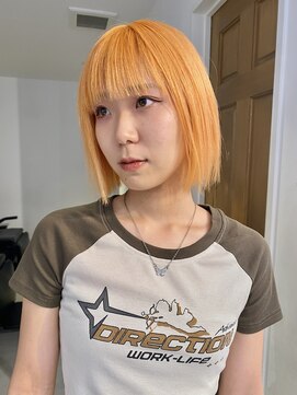 ナループロアツム(Nalu pu loa Tsum) ペールオレンジ/ダブルカラー/ブリーチカラー/オレンジカラー