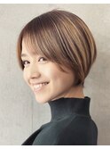 大人かっこいいナチュラルハイライトカラー/ヘルシースタイル