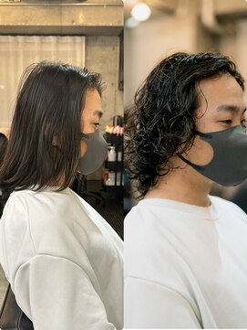 ボンド 三軒茶屋(Bond) メンズミディアム×ウルフパーマ◎三軒茶屋 RYUKI メンズカット