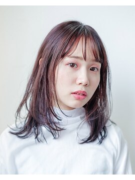 ルプラ ブリリアント(le-pla brilliant) ミディアム/レイヤーカット/ブリーチなし/フェイスフレーミング