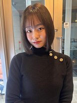 ダブル(W) ボブ/ストレート/ミルクティーブラウン