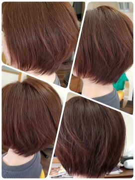 クリア 美容室 丸みくびれショートボブ☆大人美人ショート