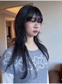 ロングハッシュカット