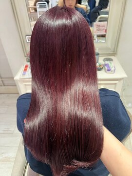 ナンバー ユアイロ 川崎(N° uairo) 【末安】うる艶☆髪質改善♪/縮毛矯正/ダークレッド/20代・30代