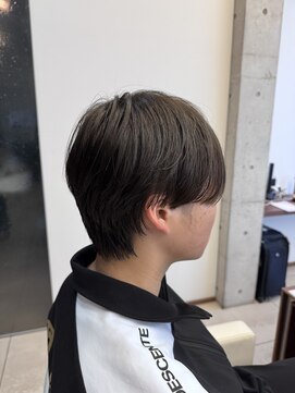 アチーブ ヘア デザイン(achieve hair design) 高校生メンズカット爽やか毛流れショートスタイル