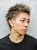 ショートウルフ/アッシュブラウン/メンズショート