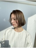 シルキーボブ/オリーブベージュ