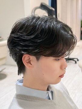 バース 梅田中崎町店(BIRTH) フェザーパーマ センターパート ニュアンスパーマ