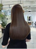 乾かすだけでキマる髪/艶髪ケアカラー縮毛矯正
