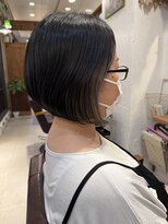 ボスコ 下北沢店(bosco)&nbsp;前下りボブ×イヤリングカラー