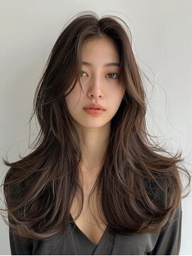 ソア 渋谷(soar) 髪質改善カラー×前髪なしレイヤーロング秋冬カラー