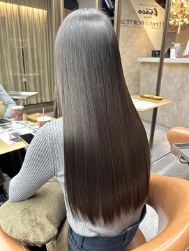 ソワンドゥブレスシエン 堀江店(soin de brace CIEN) 韓国×ロングレイヤー×艶グレージュ［堀江］