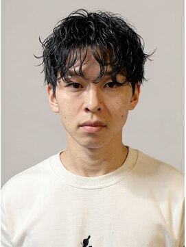 サロンリベルテ(salon Liberte) スタイリング簡単◎アップバング×無造作パーマで自然に立ち上げ